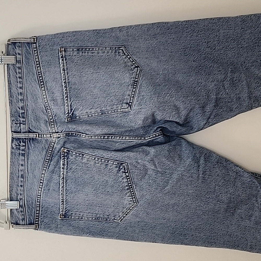 AGOLDE 100% Organic Cotton Jamie High Rise Jeans Distressed Button Fly Sz 29 - Picture 12 of 16